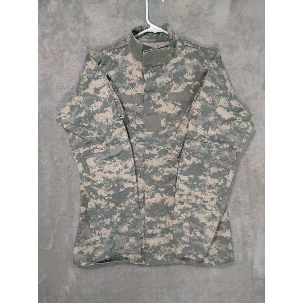 Army Combat Coat Uniform Shirt 33 Long Digital Camo Insect Repellent Ripstop
